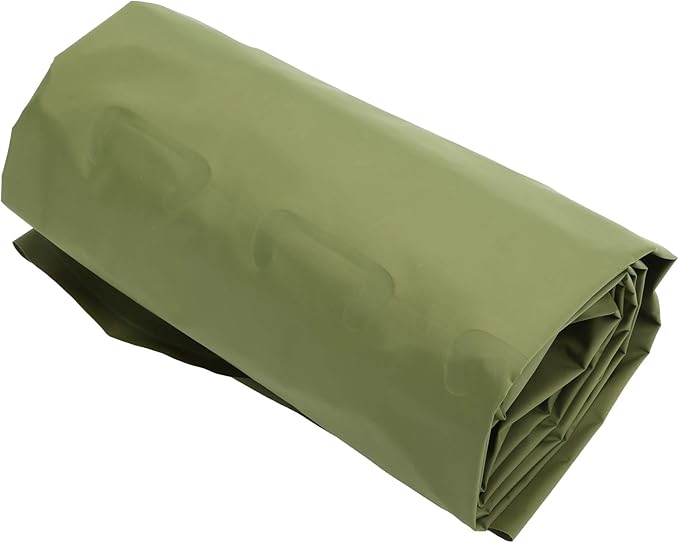 Camping Sleeping Pad Mat Foot Press Inflatable Cushion Mattress, Durably 40D Nylon TPU Laminate, Lightweight 700g, Compact Folding Size for Tent Hiking Travel (Green)