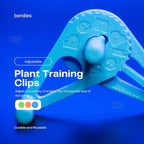 Bendies LST Plant Training Clips 15 Pack Orange - v2.0 Adjustable Low Stress Support Clips for Stem Bending, Grow Tent, Plant Ties & Gardening Accessories