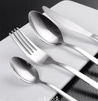 Silverware Flatware Sets Cutlery Sets Stainless Steel Knife Fork Spoon Mixed Cutlery Sets Western Tableware Dinnerware Cutlery Set Camping Travel Picnic Flatware Supplies