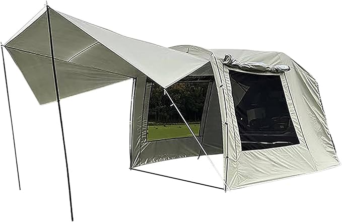 Tailgate Shade Awning Tent, Family Camping Tent Car Tents for Campers Car Camping SUV Rear Tent for SUV Tent Hatchback Minivan Sedan Camping Car Awning Sun Shelter Outdoor Supplies