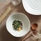 Camping Plates Dish Plates Ceramic Fruit Salad Plates Irregular Shape Dinner Plates Restaurant Solid Color Tableware Ramen Noodle Bowls Soup Bowls Decorative Plate(7 inch)