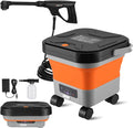 Portable Cordless Pressure Washer with 3.4-Gallon Tank, 6-in-1 Nozzle, Max 330PSI, 30000mAh Lithium Battery, Portable Sprayer Washer for Home, Camping, and Pet Cleaning