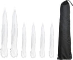 Simply Genius Mesh Food Covers for Outdoors - 2 Jumbo (39x24 in) & 4 Large (17x17 in), White Collapsible 6-Pack - Pop-Up Reusable Food Nets & Tents for Outdoor Serving & Picnics with Bug Protection