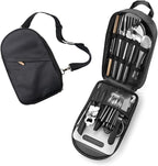 27-Piece Backpack Camping cookware Set, Portable Camping kitchenware Set for Barbecue, Outdoor Cooking, Picnic and Adventure Camping cookware Storage