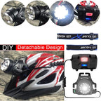 Rechargeable LED Headlamp, USB Input and Output, Super Bright, 3Pcs Battery, 15 Hours Runtime, Perfect for Camping, Fishing, Running, Biking