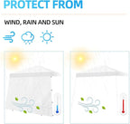 Joramoy Canopy Tent Sidewalls for 10×10 Slant Leg Pop Up Canopy Frame, Instant Sunwall with with Waterproof and UV Protection Layer, Tent Side Panels Shade Wall, 1 Pack Sidewall Only(White)