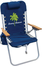 Tommy Bahama Hi-Boy 17" Seat Height 4-Position Lace-Up Suspension Folding Beach Backpack Chair