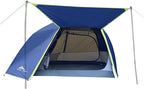 ThreeBears 4-Person Backpacking Tent Shelter, 3000mm Waterproof, Easy Setup, Spacious for Family Outdoor Adventures, Hiking, and Camping Trips