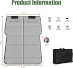 Car Air Mattress Upgrade from Non-Inflatable Foldable Mattress, 75.6"x51.2" Car Bed with Storage Bag, Portable Thickened Sleeping Mattress for Camping, Travel, Beach, Fits Most SUVs (Gray)