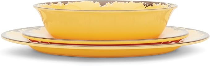 Fox Run Melamine Dinnerware Set, Multicolor, 12 Piece