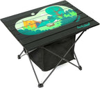 ROCK CLOUD Portable Camping Table Ultralight Aluminum Camp Table with Storage Bag Folding Beach Table for Camping Hiking Backpacking Outdoor Picnic, Size M