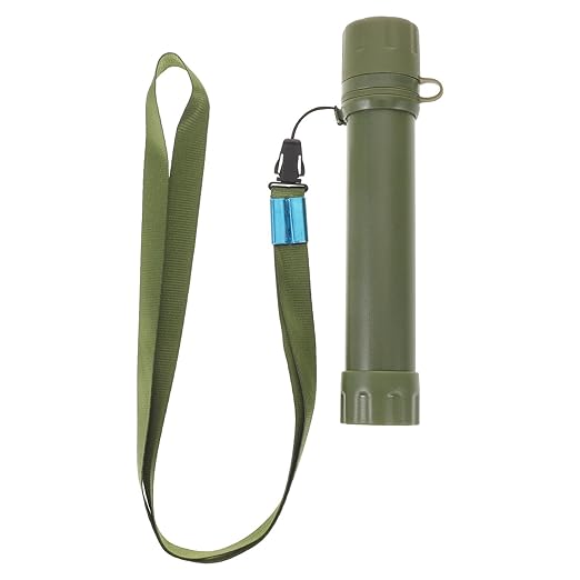 Camping Filter Straw:Reusable Purifier with Lanyard - Personal Outdoor Straw for Stream River Lake Fresh Sources