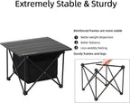 ROCK CLOUD Portable Camping Table Ultralight Aluminum Camp Table Folding Compact Beach Table with Storage Bag for Camping Hiking Backpacking Outdoor Picnic(Reinforced Frame-Small)