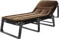 Sleeping Cots for Adults, 5Position Folding Chaise Lounge Chairs Outdoor, Folding Camping Cot, Folding Cot Camping Cot for Adults Portable Folding Outdoor（One Color-C）
