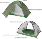 GEERTOP 4 Person 4 Season Tent for Camping Waterproof Double Layer Easy Set Up Family Tent for Camping Hiking Backpacking Outdoor Travel