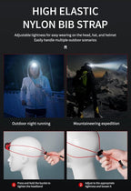 Headlamp Rechargeable 2PCS,1000 Lumen Ultra-Light Bright LED Headlight with White Red Light,Ultralight Waterproof Motion Sensor Head Lamp,4 Mode for Outdoor Camping Running