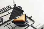 Yoshikawa SJ3209 Hot Sand Maker, For Gas Fire, Crispy Burning, Total Width 7.6 x Length 12.3 x Height 1.3 inches (19.2 x 31.2 x 3.4 cm), Light, Outdoor Activities, Camping