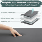 Elegear CumbreX™ Self Inflating Sleeping Pad, Built-in Electric Pump 3.15" Ultra-Thick Memory Foam Camping Mattress with Pillow Foam Sleeping Pad for Camping R-Value 9.5 Foam Camping Pad for Travel