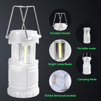 KUNHE LED 60 Pack Glow-in-The-Dark Camping Lanterns Battery Powered (Includes 180 AA Alkaline Batteries) 350 Lumens IPX4 Water Resistant Lanterns for Power Outages Emergency Hurricane Storms