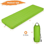 BestComfort Sleeping Pad for Camping with 2-in-1 Air Pump Sack Carry Bag, 4inch Inflatable Camping Mattress for Backpacking Hiking Car Traveling, Waterproof Ultralight Camping Sleeping Mat, Green