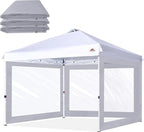 SCOCANOPY Clear Window Sidewall for 12x12 Canopy Frame, 3 Pack Sunwalls Only,(Light Grey)