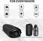 Down Camping Blanket - Lightweight, Packable, Warm & Puffy Outdoor Travel Quilt for Sleep, Hiking, Backpacking, Stadium, Festivals, Water-Resistant Sleeping Bag 55"x79"