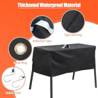QuliMetal Patio Cover and Carry Bag for Camp Chef 3 Burner Stoves, Tundra Pro 16, SPG90B, PRO90, TB90LWG – Heavy Duty 600D Stove Cover and Bag for Camp Chef Pro 90X