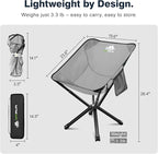 Lightweight Folding Camping Chair — Compact One-Piece Design, Quick Setup, Stable Aluminum Frame, Portable Chair for Travel, Hiking & Short Outdoor Breaks