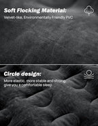 JOYTUTUS Truck Bed Air Mattress for 5.5-5.8Ft,Full Size Short Beds for Pickup Outdoor Camping,Truck Tent Accessories with Carry Bag & Cup Holder & Cavity Design,Black