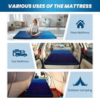 Memory Foam Camping Pad, Camping Sleeping Pad, Camping Mattress Pad with Pillow & Travel Bag, Portable Floor Mat Roll Up for Guest Adults Side Sleepers Indoor Outdoor Travel