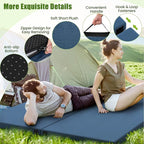 Tangkula Memory Foam Sleeping Pad, Roll Up Floor Mattress with Carry Bag, Non-Slip Bottom, Guest Floor Folding Bed for Sleepover, Portable Camping Mattress for Indoor Outdoor Car Travel Cot Tent