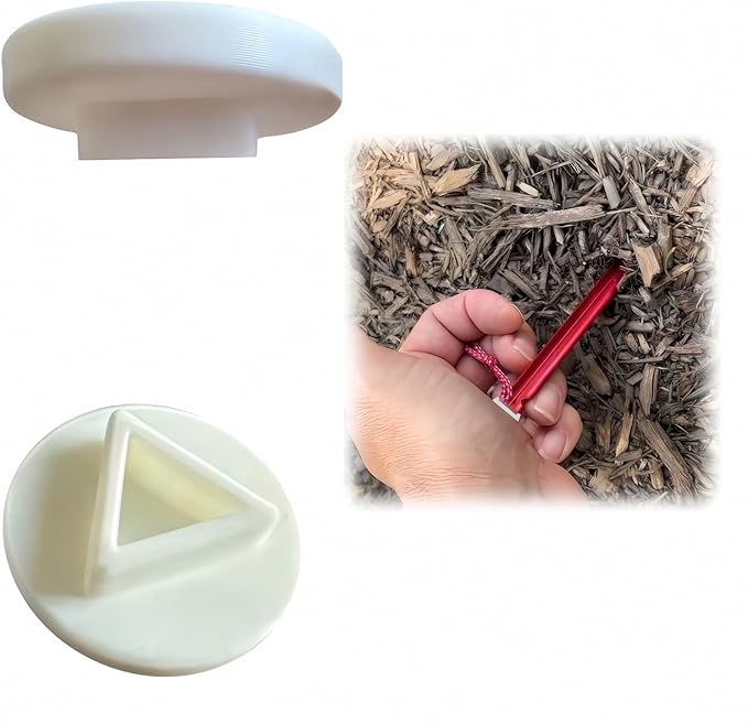 3D Printed Tent Stake Pusher Cap for MSR Groundhog & Mini – Fits 7.5" & 6" Stakes – Ultralight Durable Plastic Head Only – Compact Camping Tool for Easy Tent Setup, Backpacking & Outdoor Gear