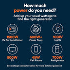 Generac 3,800-Watt Dual-Fuel Portable Inverter Generator - Gas and Propane Compatible - Quiet Operation - Clean, Stable Power - Great for Home Backup, Camping, and RV Use