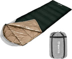 Winter Cold Weather Sleeping Bag for Adults 0 Degree,Cotton Canvas with YKK Zipper Compact Backpacking Mummy Camping Sleeping Bag
