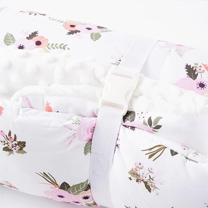Bunnikins & Clover Toddler Nap Mat with Removable Pillow, Nap Mats for Preschool, Easy Clean Toddler Nap Pad for Kindergarten, Kids Sleeping Bag for Travel Camping