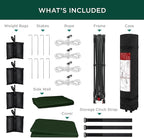 Best Choice Products 10x10ft Pop Up Canopy Tent with Sidewall, 1 Person 1 Minute Set Up, Carry Case, 4 Weight Bags - Dark Green