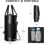 5 Gal/3 Gal Solar Shower Bag, Solar Heating Camping Shower Bag, On-Off Switchable Shower Head, Portable Shower with Thick Tarpaulin for Camping, Surfing, Outdoor Traveling, No Tear & Leak