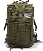 Bug Out Bag Backpack - 50L Tactical Backpack - Great for Survival Essentials (Green)