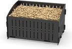 Small Pellet Basket, Portable Pellet Burner Basket for Fireplaces and Wood Stoves, Emergency Camping Stove, 11.5 × 8 × 6.7inch