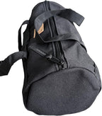 TBACW Canvas Tool Storage Bag with Zipper - Organizer for Tools, Tent Stakes & Poles, Durable Fabric Utility Pouch for Outdoor Hunting Hiking Camping Gear (Black)
