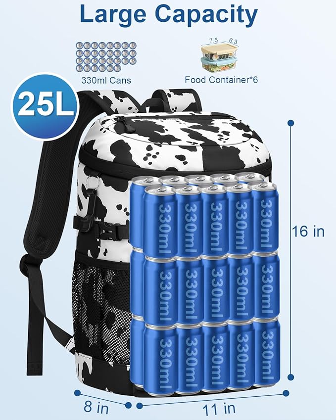 Cooler Backpack Insulated Waterproof,30/45 Cans Backpack Coolers Leakproof Lunch Backpack for Men Women Portable Soft Cooler Bag for Beach Camping Trave Picnic