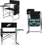 Picnic TIME NFL Unisex-Adult NFL Sports Chair with Side Table, Beach Chair, Camp Chair for Adults