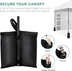 Best Choice Products 10x10ft Pop Up Canopy Tent with Sidewall, 1 Person 1 Minute Set Up, Carry Case, 4 Weight Bags - White