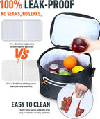 Soft-Sided Cooler Bag, 8/16 Can Insulated Lunch Box, Waterproof, Leak-Proof, Portable Lunch Bag for Work, Beach, Drink, Travel, Camping, Picnic, Gift