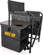 Picnic TIME NFL Unisex-Adult NFL Fusion Camping Chair with Side Table and Soft Cooler, Beach Chair for Adults, Lawn Chair