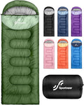 Sportneer Sleeping Bag for Adults & Kids, Cold Weather & Warm Waterproof Camping Sleeping Bag, Compact Portable for Camping Hiking & Travel