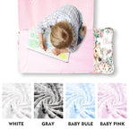 Custom Toddler Nap Mat for Preschool, Personalized Name Pink Kids Sleeping Bag with Horse Pattern for Daycare, Roll Up Sleeping Mat with Removable Pillow and Soft Dot Minky Blanke for Girls Camping