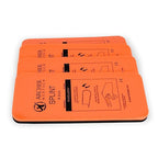 Finger Splint Pack of 4 – 2" x 4.5" Moldable Aluminum Finger Brace for Trigger Finger, Mallet Finger & Injury Immobilization – Lightweight, Reusable First Aid Splint Support