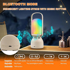 Camping Lantern with Speaker, Portable Rechargeable Outdoor Lantern, 11 Mode RGB Color Dimmable LED Night Light for Camping, Home, Party and Hiking