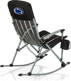 Picnic TIME NCAA Unisex-Adult NCAA Outdoor Rocking Camp Chair, XL Heavy Duty Camping Chair for Adults